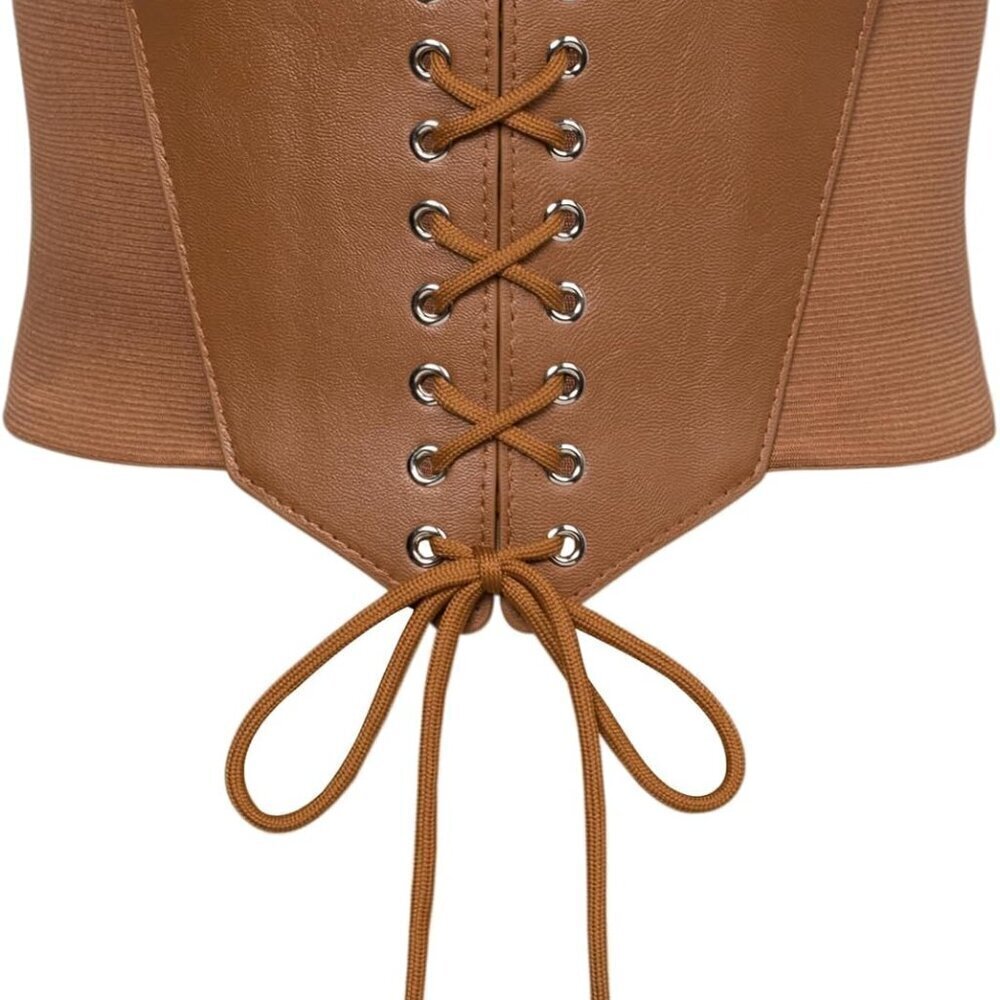Women Wide Elastic Waist Belt Corset for Dress Retro Renaissance Style